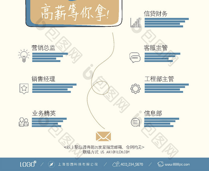 时尚房地产公司招聘广告创意设计模板