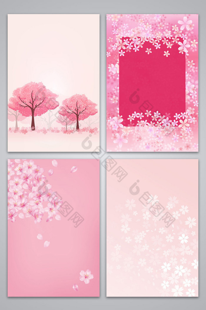 樱花花树花海图片