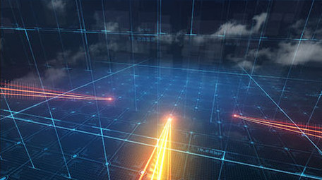 大气震撼动感光线科技图文动画片头AE模板