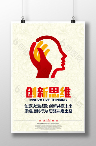企业文化创新思维海报图片