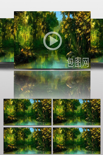 梦幻森林森林led视频大屏幕图片