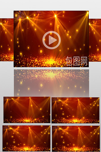 金色粒子LED视频素材图片