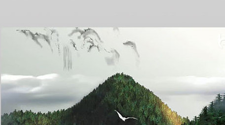 中国风水墨宣传片片头有配音