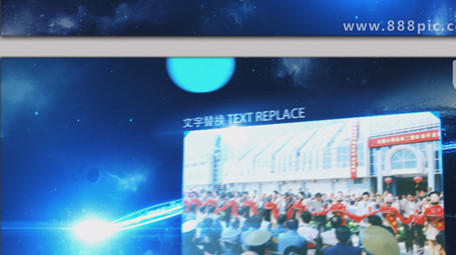 震撼宇宙空间流光穿梭<strong>图文</strong>展示AE模板