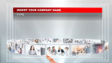 手势触屏风格企业商务宣传推广包装ae模板