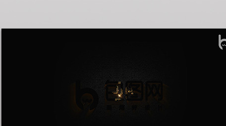 金色轮廓描边晕染动画logo片头AE模版