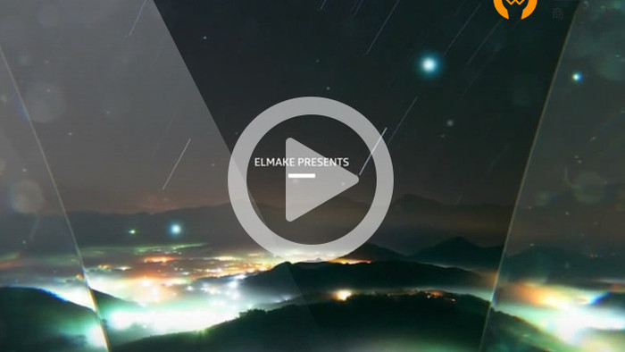 玻璃质感曲面屏图文展示ae模板AE模板视频素