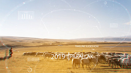 时间指针表盘动画照片相册图文片头AE模板