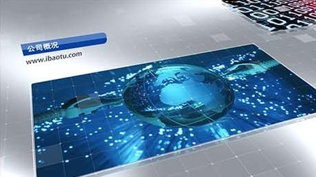 公司商业企业宣传片图文展示AE模板