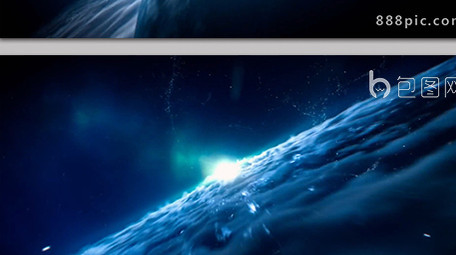 震撼大气的宇宙穿梭电影片头视频素材