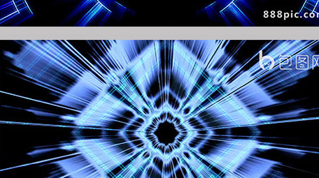 动感万花筒快节奏空间变幻舞台循环DJ视频