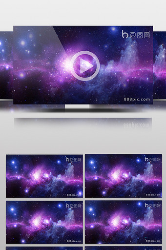 星空宇宙星云1080P循环背景视频素材图片