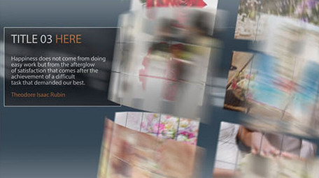 圆塔环形公司企业商务图文动画宣传AE工程