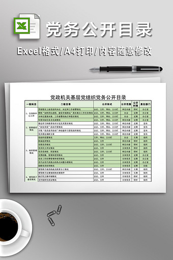 党政机关基层党组织党务公开目录图片