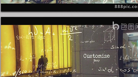 数学公式元素科学历史图文宣传片AE模板