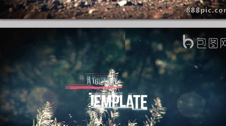 动感快节奏剪辑视频多画面图文片头AE模板