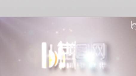 快速明亮的扫光光效logo揭示开场AE模