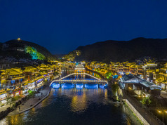 湖南湘西凤凰古城夜景