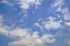 蓝天白云天空摄影图