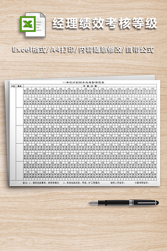 公司机关部门经理绩效考核等级图片