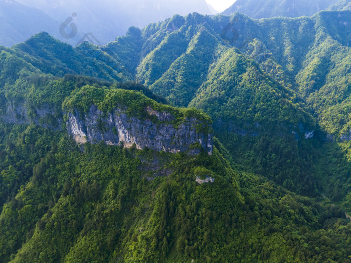 湖南张家界天门山景区航拍摄影图