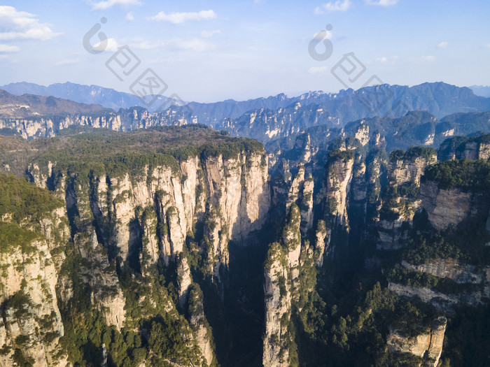 湖南张家界武陵源风景区航拍摄影图