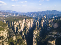 湖南张家界武陵源风景区航拍摄影图