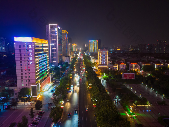 邯郸人民东路友谊时代广场夜景