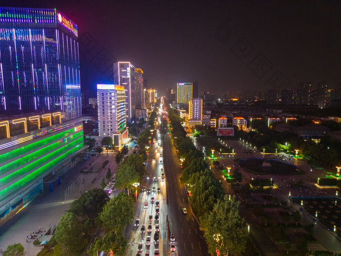 邯郸人民东路友谊时代广场夜景