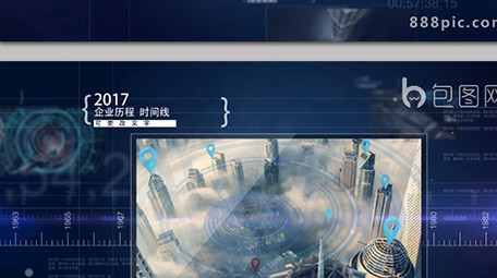 商务 记录公司发展历程的时间线图文展示