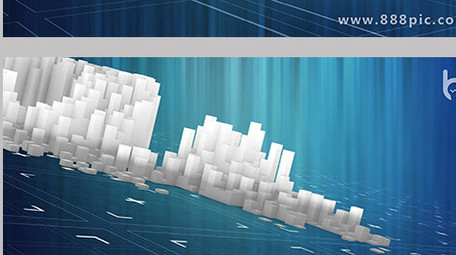 迷宫图案马赛克像素化标志片头LOGO演绎