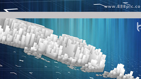 迷宫图案马赛克像素化标志片头LOGO演绎