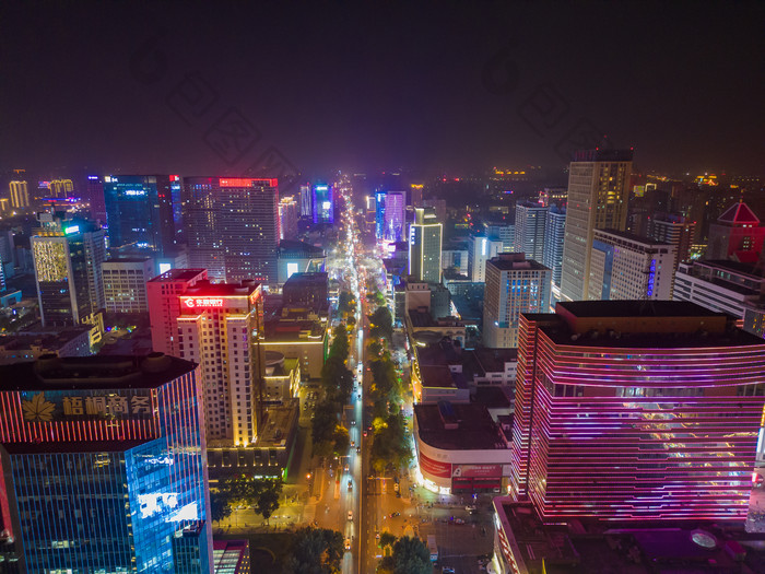 石家庄中山西路夜景