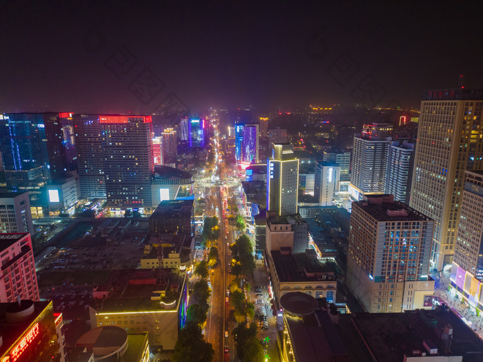 石家庄中山西路夜景