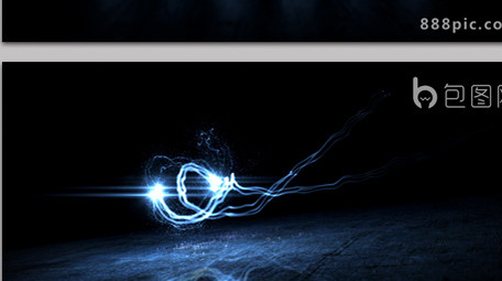 大气震撼企业粒子光线片头logo标志