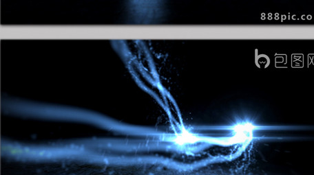 大气震撼企业粒子光线片头logo标志