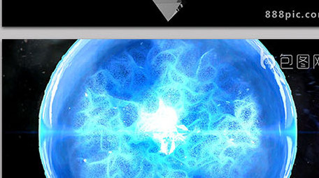 冲击波 电波震撼片头AE模板 蓝光片头