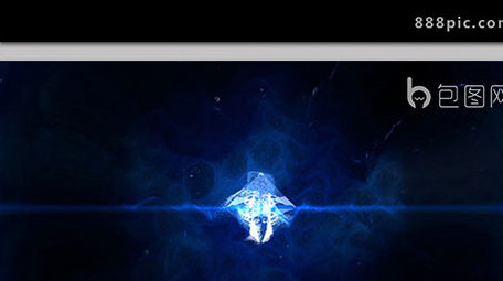 冲击波 电波震撼片头AE模板 蓝光片头