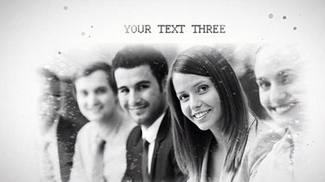 黑白水墨图文展示效果