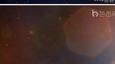 星河粒子汇聚图文展示ae模板