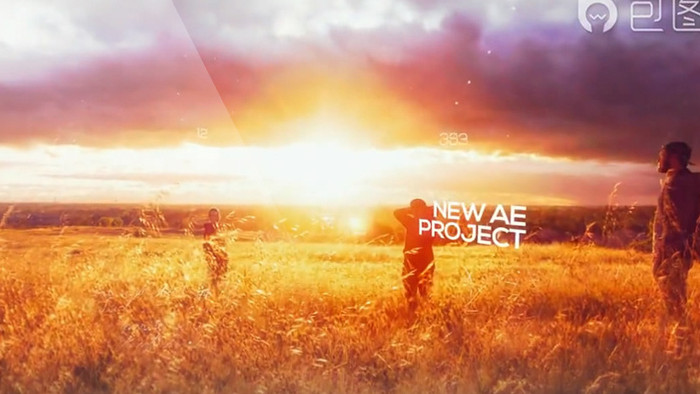 玻璃质感曲面屏图文展示ae模板AE模板视频素