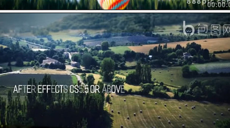 简洁大气视觉差图文展示ae模板