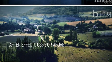 简洁大气视觉差图文展示ae模板