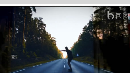 简洁大气视觉差图文展示ae模板