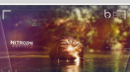 震撼大气空间感视觉差图文展示ae模板