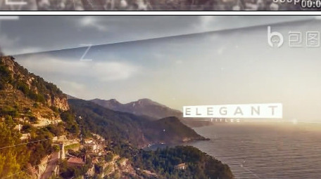 震撼大气空间感视觉差图文展示ae模板