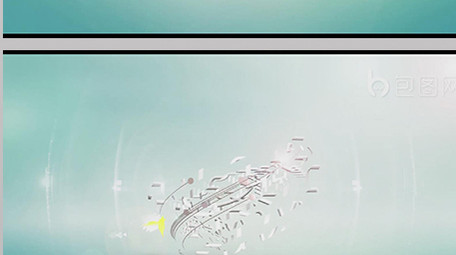 魅力光线条标志揭示片头LOGO模板