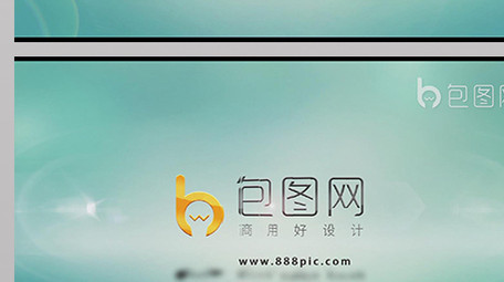 魅力光线条标志揭示片头LOGO模板