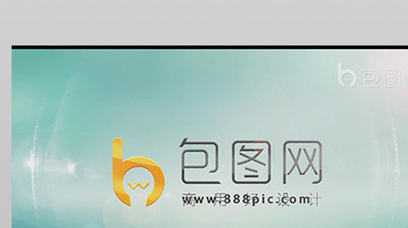 魅力光线条标志揭示片头LOGO模板