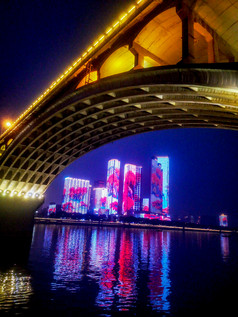 湖南长沙城市夜景摄影图